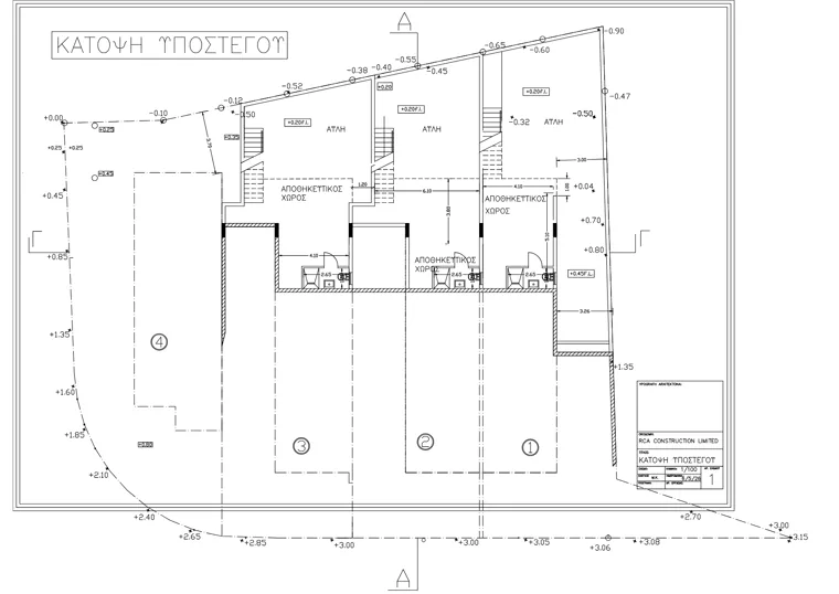 Undercroft plan of the Nestio 19 row