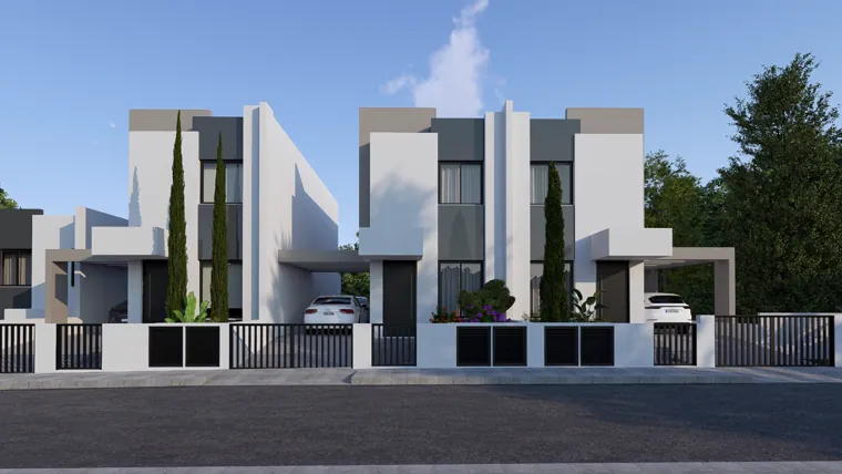 Two Nestio 19 homes seen straight from the street