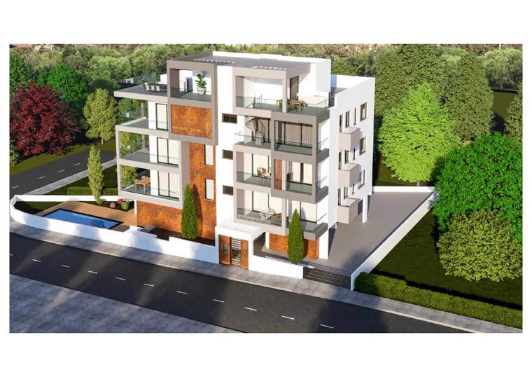 Novus by the Hill, aerial view with the approach road