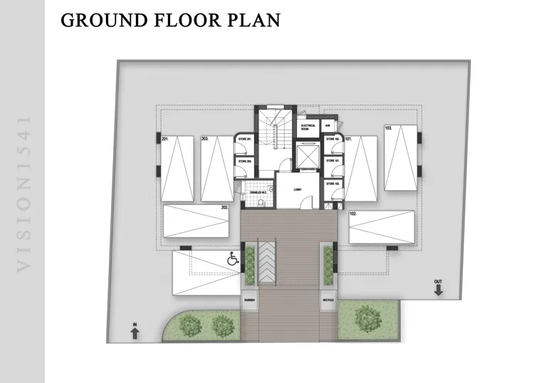 First floor plan of Vision 1541